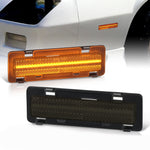 Smoke Lens Led Turn Signal Side Markers Light Lamp For 1982-1992 Camaro Firebird