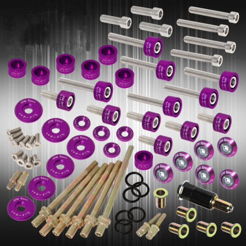K-Series For Acura Cap/Cup/Header/M6 Fender Drivet/Valve Cover Washer Purple