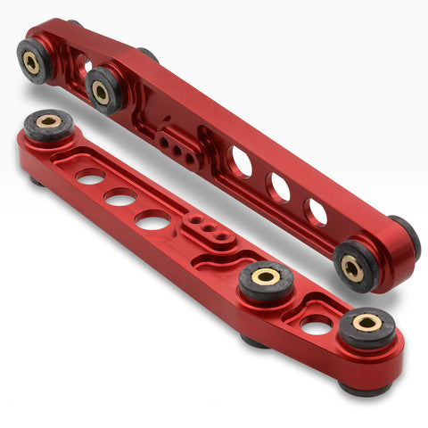 Red Rear Aluminum Suspension Lower Control Arms Lca For Integra / Civic / Crx