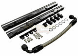 Billet LS Fuel Rail Kit GM LS3 V8 For OE Intake Manifold Hardware Direct Fit AN6