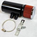 Pro Series Baffled 0.75L 8AN Oil Catch Can Hose Kit and Fittings Universal AN8