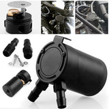 Oil Catch Can Tank 2-Port Baffled Reservoir Breather Universal Reservoir USA
