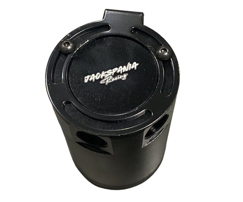 Oil Catch Can Tank 2-Port Baffled Reservoir Breather Universal Reservoir USA