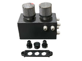 Pro Series Oil Catch Can For Honda Civic Acura Integra 6 Port -10AN Black USA