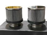Pro Series Oil Catch Can For Honda Civic Acura Integra 6 Port -10AN Black USA
