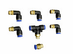 Push Lock One Touch Vacuum Fitting Kit For Universal Tial Bov Turbo 1/8th NPT US