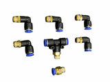 Push Lock One Touch Vacuum Fitting Kit For Universal Tial Bov Turbo 1/8th NPT US