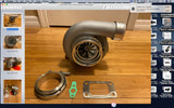 Gen 2 Billet Wheel Dual Ball Bearing Turbo GT35 GTX3582R T3 .63 A/R Vband Clamp