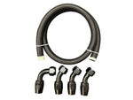 Racing Tucked Coolant Radiator -16 AN Hose and Fitting Kit For K Series J Series