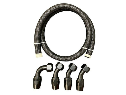 Racing Tucked Coolant Radiator -16 AN Hose and Fitting Kit For K Series K20 K24