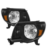 Black Amber Oe Style Head Lights Lamps Assembly Set For 2005-2011 Toyota Tacoma