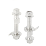 Front Suspension Adjustable Camber Kit Silver Bolt For 2002-2006 Rsx Dc Civic Si