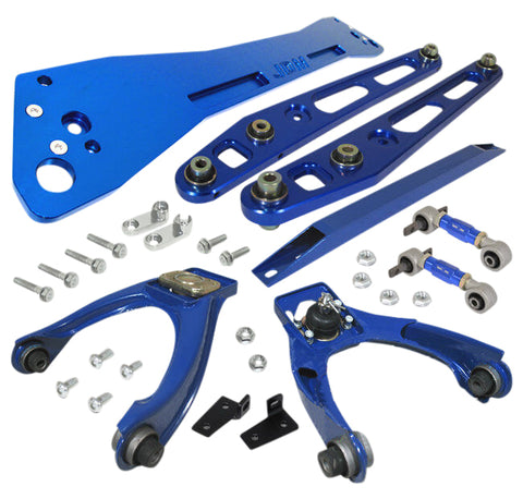 For 96-00 Civic Ej 2/4Dr Blue Suspension Subframe Brace Tie Bar Frame F/R Camber