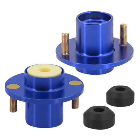 Blue Aluminum Coilover Shock Top Hat Mount Extended For 1988-2000 Civic Integra