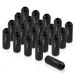 20Pcs M12 X 1.25 Black 60Mm Extend Lug Nuts Heavy Duty Steel Open End For Subaru