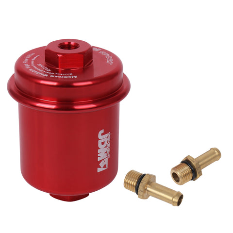 Universal Jdm High Flow Fuel Filter Upgrade Red