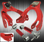 94-01 Acura Integra Adjustable Front Upper & Rear Adjustable Camber Kit Set Red