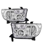 Chrome Clear Oe Style Head Lights Lamps Assembly Set For 2007-2013 Toyota Tundra