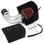Polish Jdm Cold Air Intake Cai + Filter Heat Shield For 13-20 Toyota 86 Frs Brz