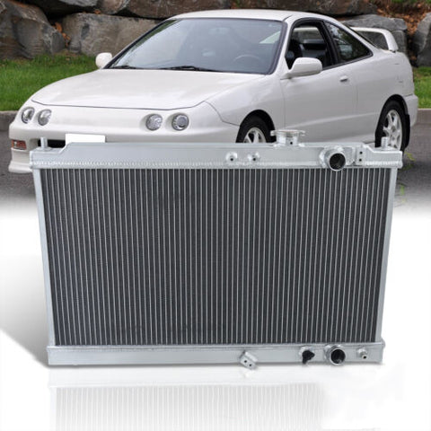 Manual Transmission Dual Core Aluminum Radiator For 1994-2001 Acura Integra Dc2
