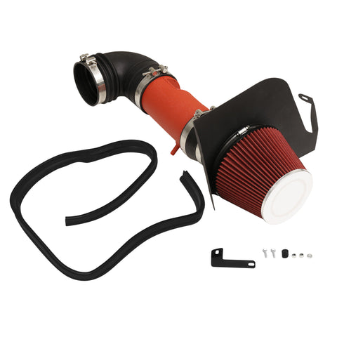 Red Cold Air Intake Piping + Heat Shield For 2004-2007 Cadillac Cts-V 5.7L 6.0L