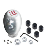 Chrome Universal Shift Knob 5 Speed Transmission Red Lettering Shifter M/T