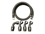Racing Tucked Coolant Radiator -16 AN Hose and Fitting Kit For F Series H Series