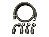 Racing Tucked Coolant Radiator -16 AN Hose and Fitting Kit For F Series H Series