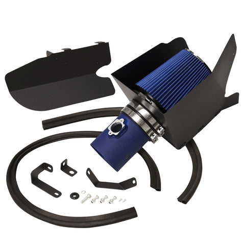 Blue Cold Air Intake + Heat Shield Kit For 2008-2010 Ford F250 F350 F350 6.4L V8