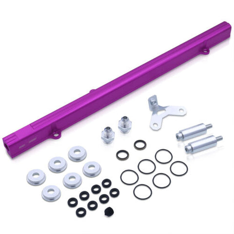 Jdm High Flow Top Feed Fuel Injector Rail Purp For 1993-1998 Toyota Supra Jza80
