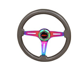 6 Bolt Gunmetal Steering Wheel Neo Chrome Extender Hub Adapter For 03-15 Accord