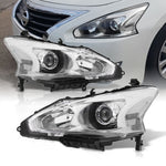 Clear Driving Halogen Head Lights Lamps Lh+Rh For 2013-2015 Nissan Altima Sedan