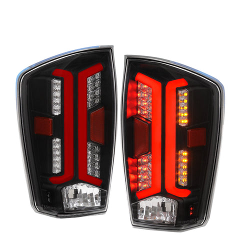 Black Clear Led Brake Stop Tail Lights Lamp Assembly For 2016-2022 Toyota Tacoma