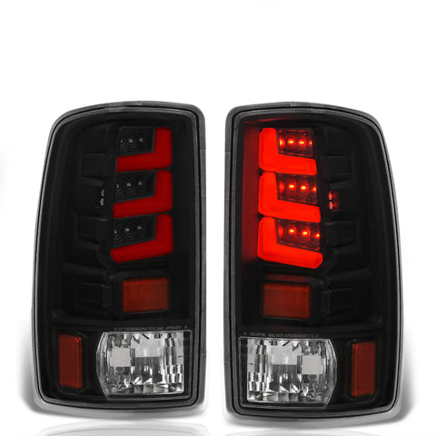 Black Red Led Bar Brake Tail Lights Lamps For 2000-2006 Suburban Yukon Tahoe