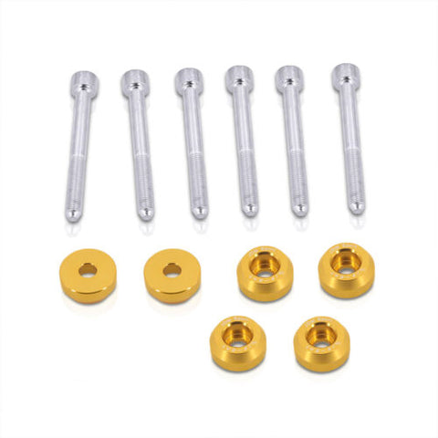 Gold Rear Jdm Lca Lower Control Arm Washer Bolt Kit For Civic/Integra/Crx/Delsol