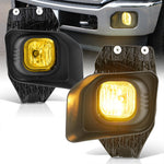 Yellow Driving Bumper Fog Lights Lamps +Wiring Switch For 2011-2016 F250 F350 Sd