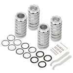 Silver Scaled Coilovers Lowering Coil Springs For 1992-1995 Honda Civic Del Sol