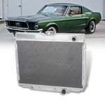Tri-Core/3 Row High Aluminum Radiator For 67-70 Ford Mustang V8 M/T