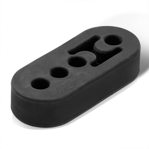 Black Universal Car 4-Hole Poly Bushing Support Hanger - Catback Exhaust Muffler