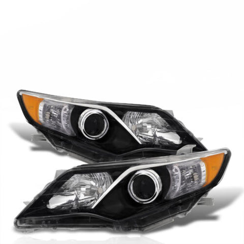 Black Oe Style Head Lights Lamps Assembly Left+Right For 2012-2014 Toyota Camry