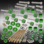 K-Series For Acura Cap/Cup/Header/M6 Fender Race/Valve Cover Washer+Bolt Green