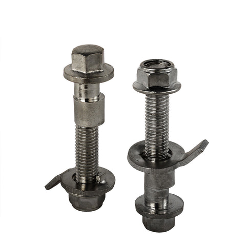 Front Suspension Adjustable Camber Kit Gray Bolt For 2002-2006 Rsx Dc5 Civic Si