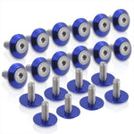 Universal M6X20Mm 20Pcs 10Mm Fender Bumper Washers Bolt Screw Car Suv Truck Blue