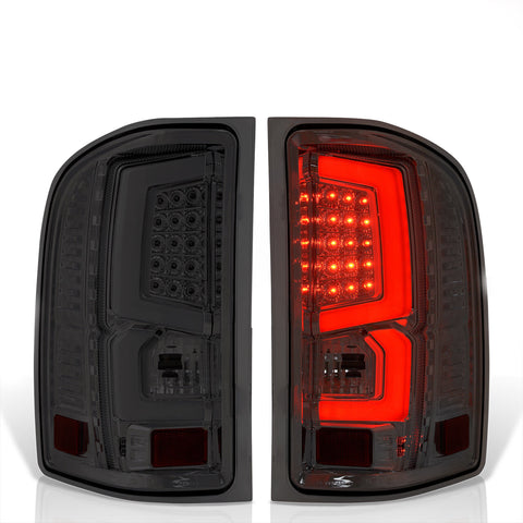 Smoke Lens Led Brake Tail Lights Lamps Pair For 2007-2013 Chevy Silverado 1500