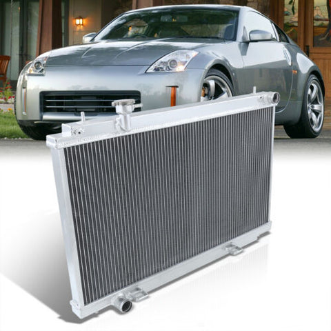 Track Twin Core Aluminum Radiator For 2003-2006 Nissan 350Z Fairlady Z Mt