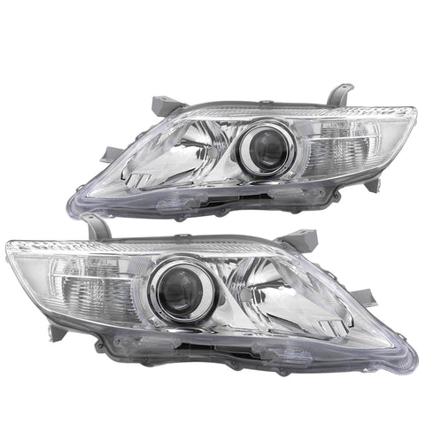 Chrome Clear Oe Style Head Lights Lamps Left+Right For 2010-2011 Toyota Camry