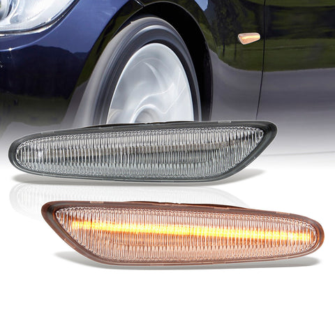 Clear Led Sidemarkers Turn Signal Lights Pair For 2006-2013 Bmw E90 E92 3 Series