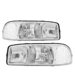 Chrome Clear Oe Style Head Lights Lamp Left+Right For 2000-2006 Gmc Sierra Yukon