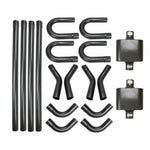 2.5" Custom Mandrel Exhaust Tubing Bend Pipe Straight & U-Bend Kit w/ Mufflers