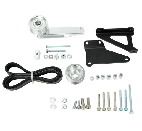K Series A/C & P/S Eliminator Pulley Kit for Honda/Acura K20 K24 Engines